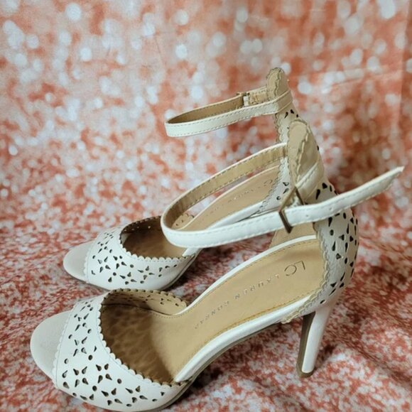 LC Lauren Conrad | NWT Floral Cutout Stiletto Heel - Picture 7 of 9